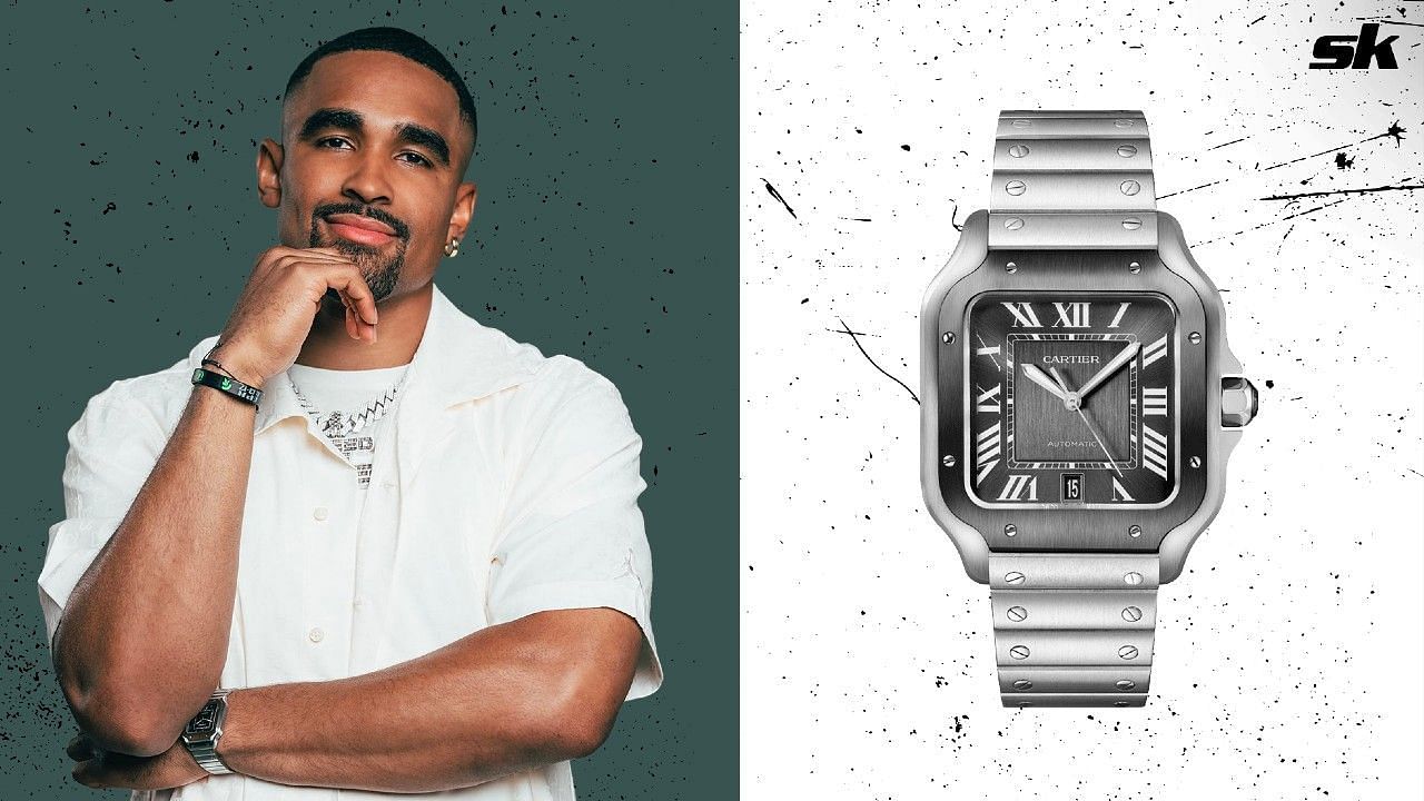 Philadelphia Eagles quarterback Jalen Hurts wore a Cartier watch in his recent Jordan Brand promo.