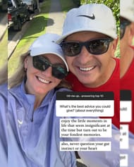 Screenshot of Ariarne Titmus' Instagram story.