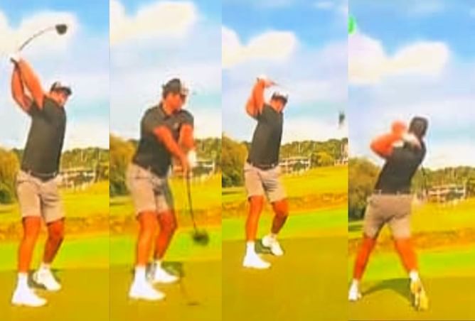 WATCH: Viktor Hovland inspired crazy double pump shot by Ball and Club speed world record holder Seb Twaddell