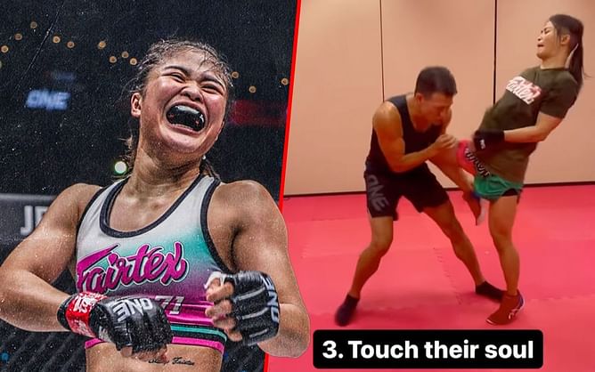 WATCH: Stamp Fairtex demonstrates how she uses her rib-crushing knee to stop takedowns