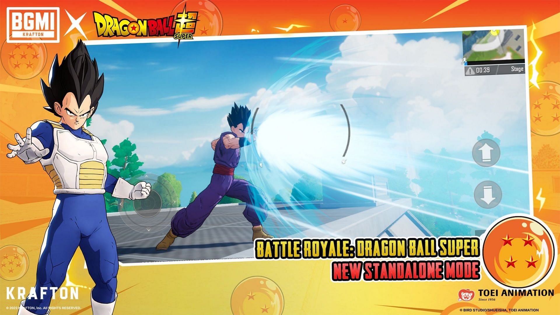 You can play Dragon Ball Super mode in the 2.7 version (Image via Krafton)