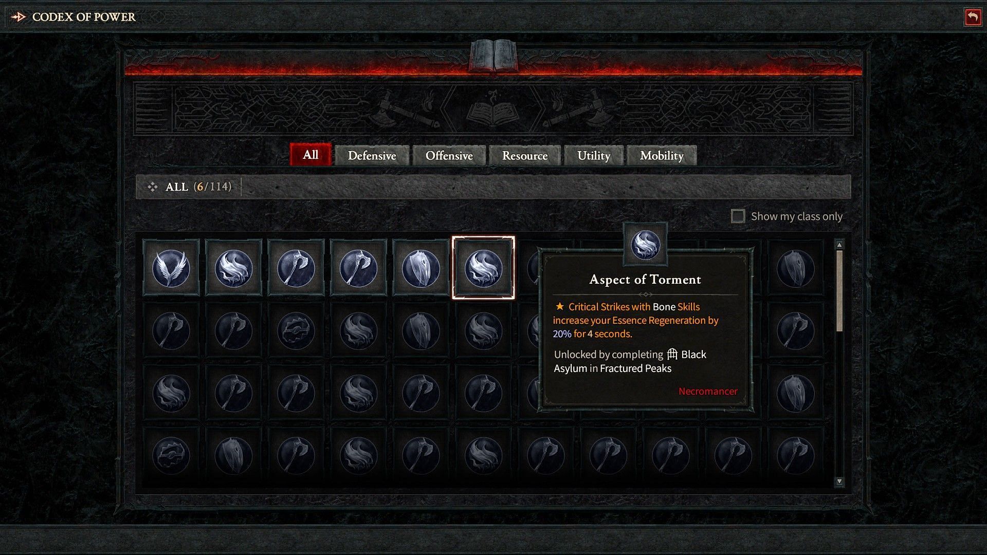 Aspect of Torment increases Essence generation (Image via Diablo 4/Blizzard Entertainment)