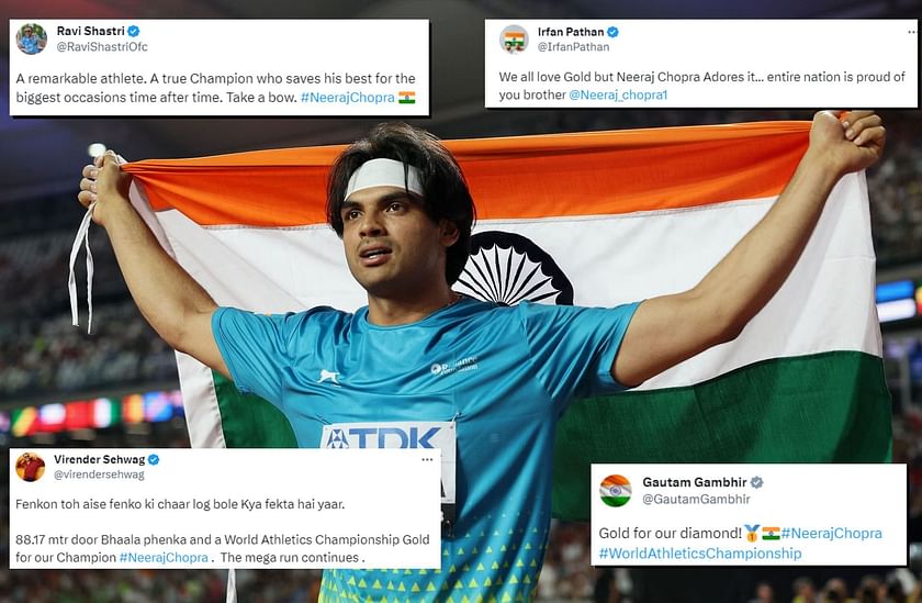 “Gold for our diamond” - Indian cricket fraternity hails Neeraj Chopra ...