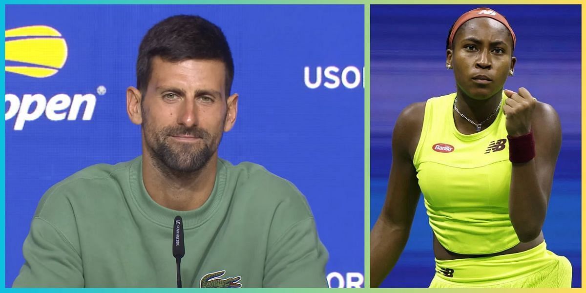 Novak Djokovic praises Coco Gauff.
