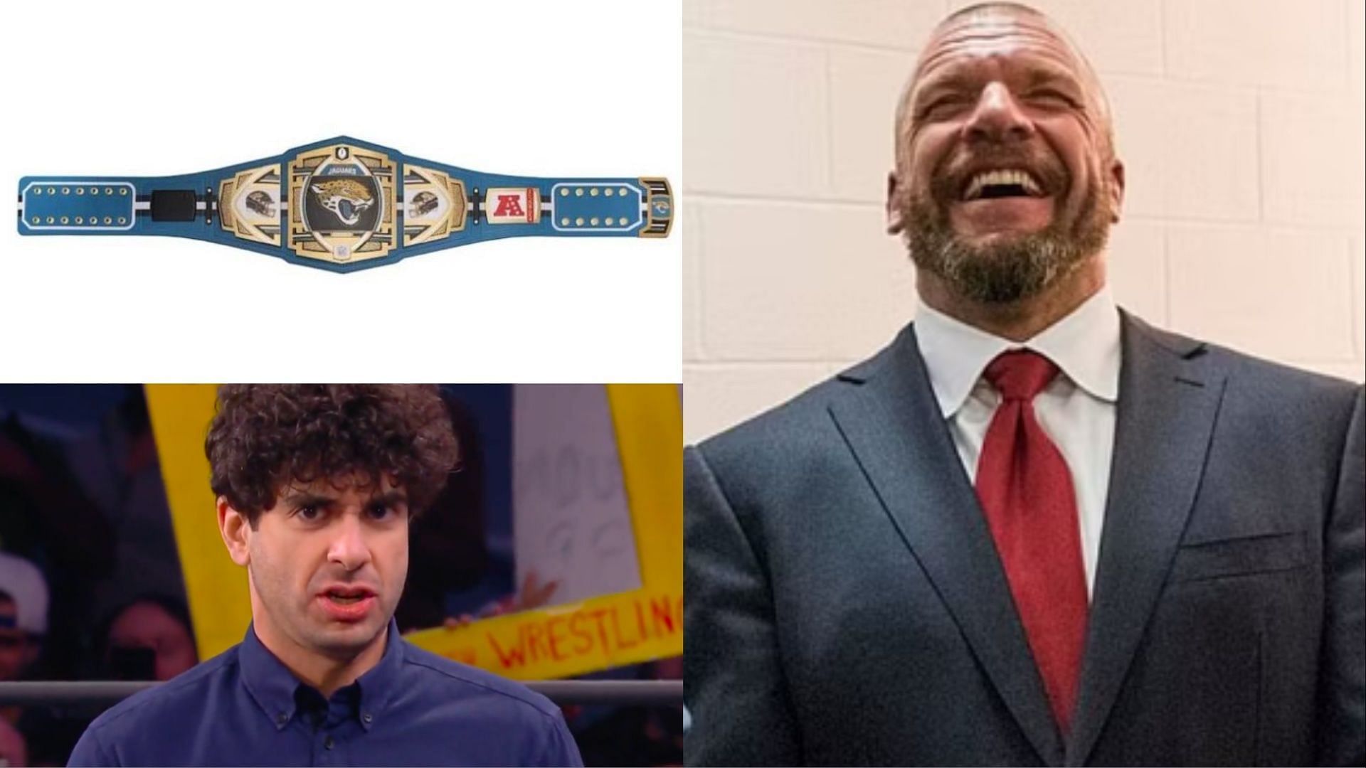 Why was the WWE belt for Tony Khan's Jacksonville Jaguars removed from ...