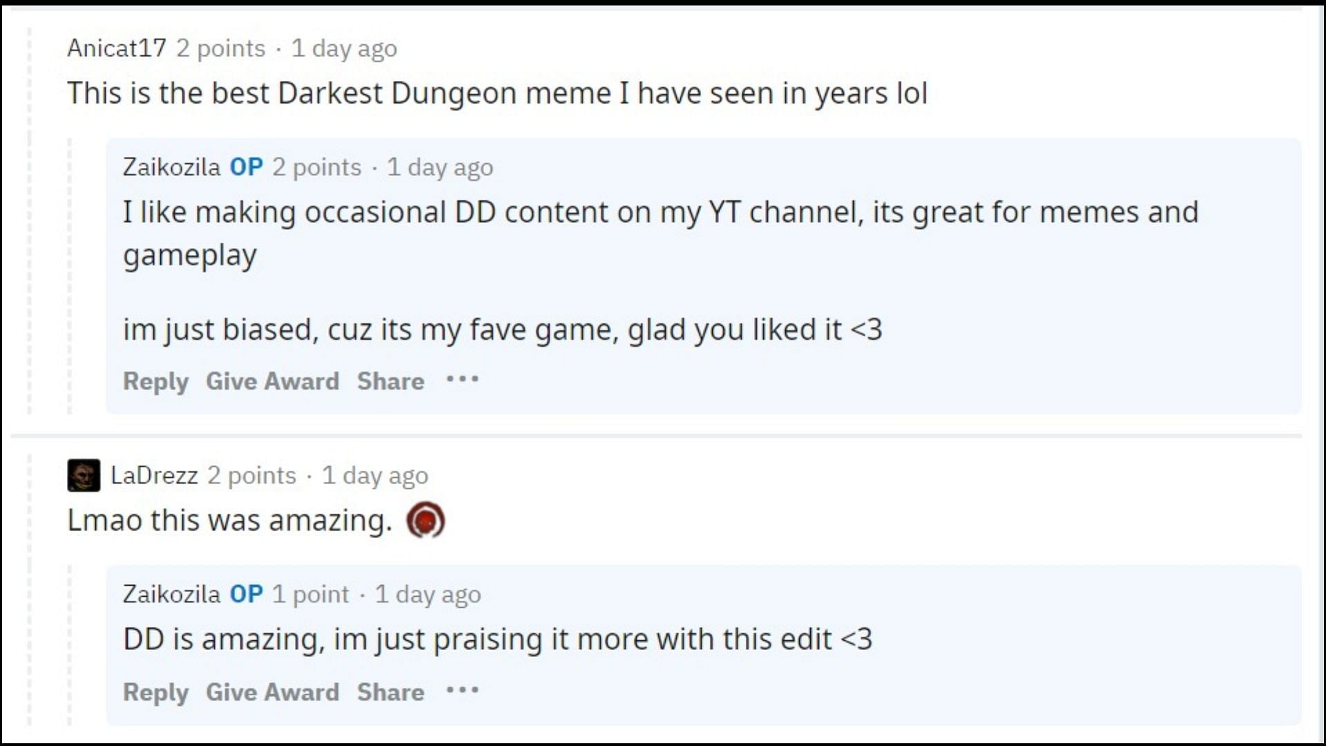 Reddit users react to the fan-edit (Image via Reddit/ Anicat17, LaDrezz, Zaikozila)