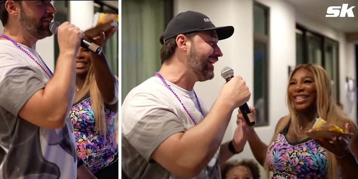 Serena Williams almost smashes cake in husband Alexis Ohanian