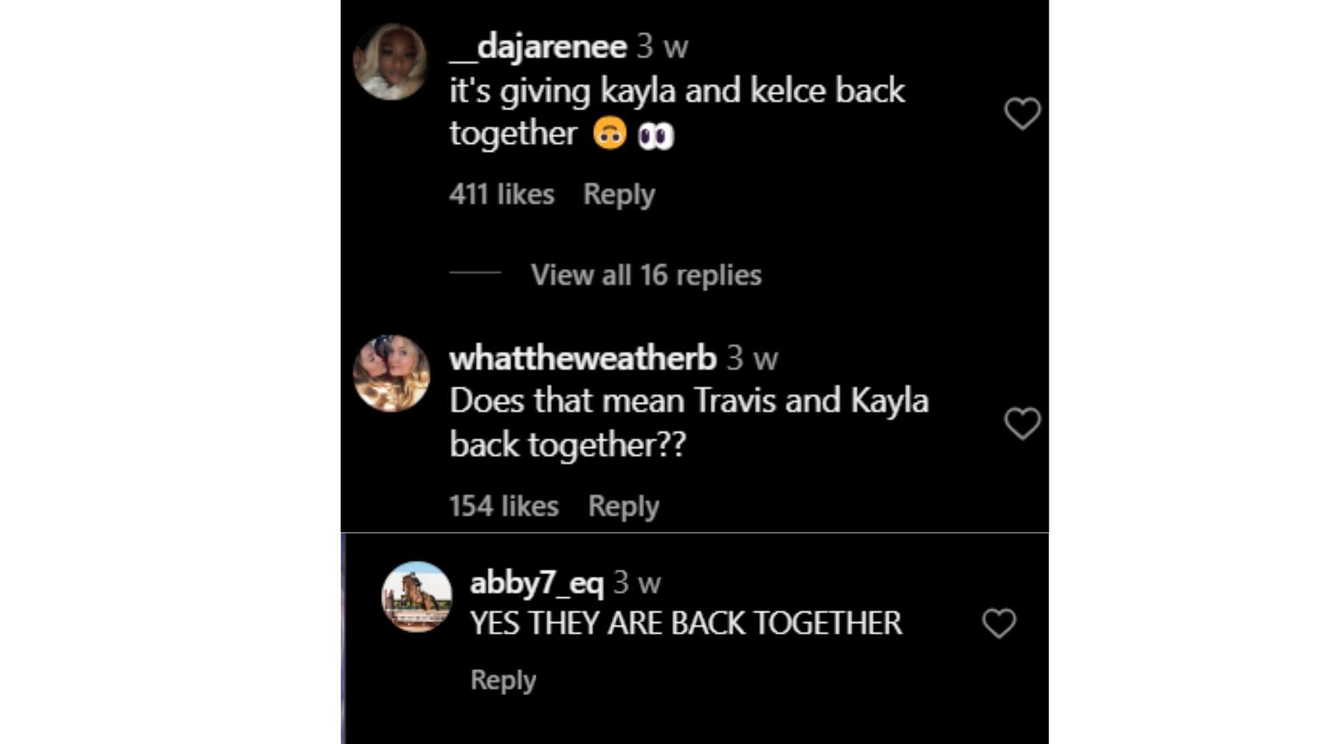 Fans speculated if Nicole and Kelce were back (Image Credit: Brittany Mahomes' Instagram Post).