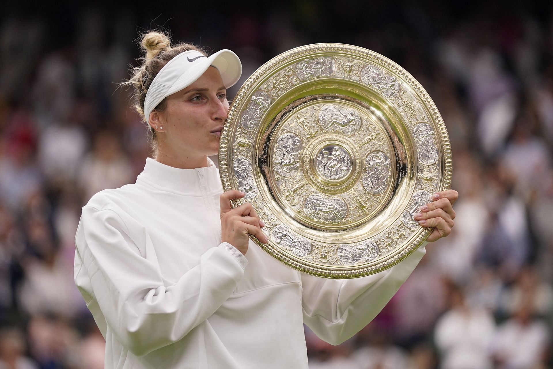 Marketa Vondrousova at the 2023 Wimbledon.