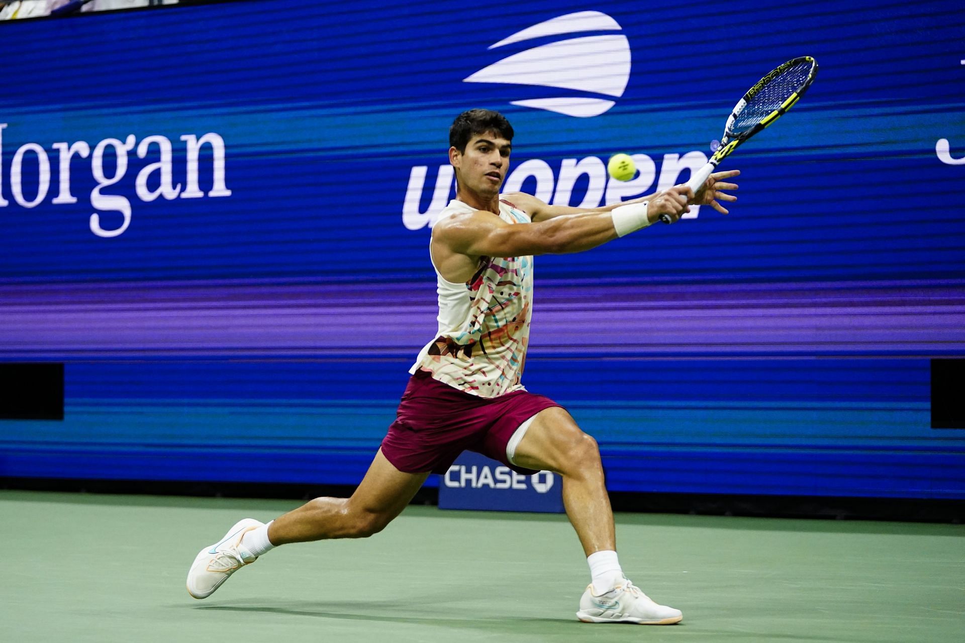 Alcaraz at the 2023 US Open.