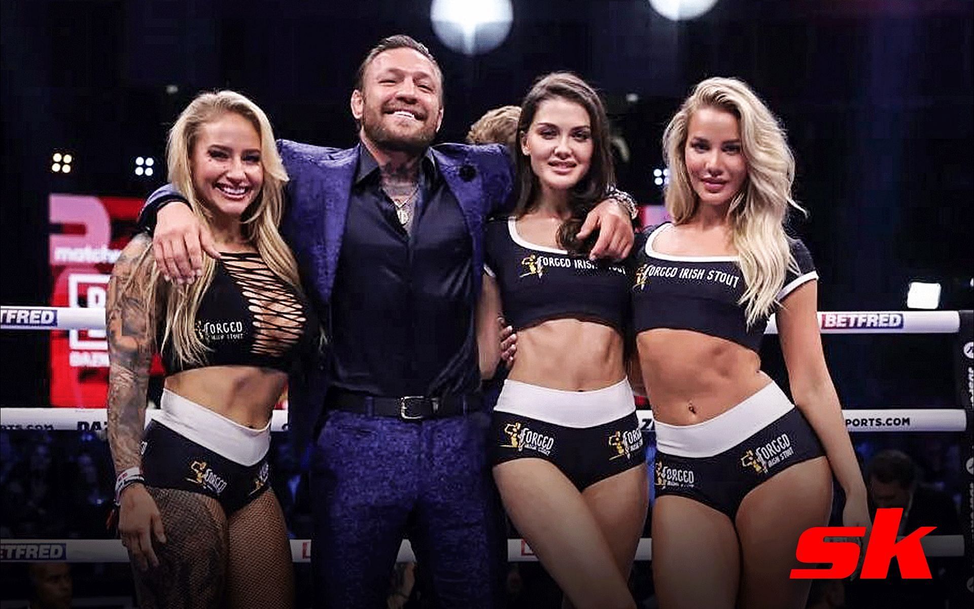 Conor McGregor with his ring girls [Image courtesy: @thenotoriousmma on Instagram]