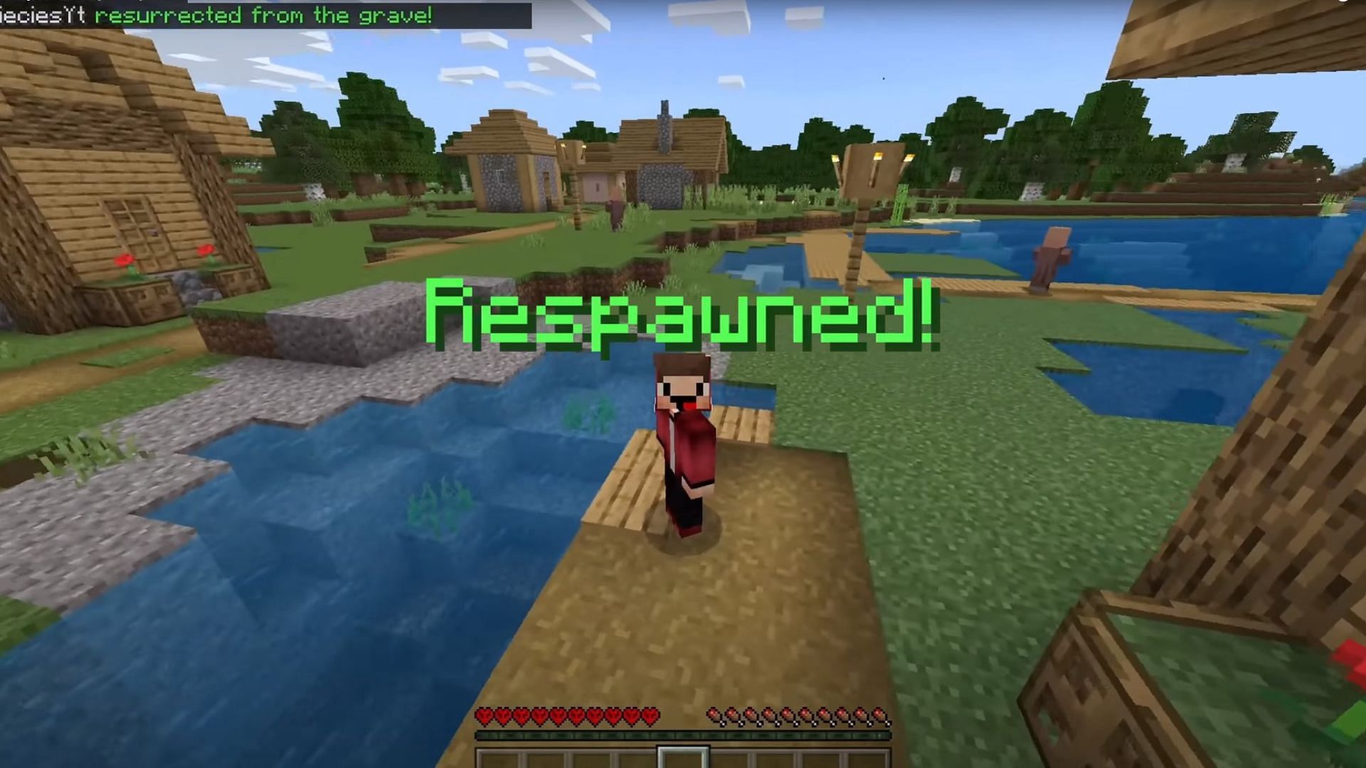 Respawning in hardcore mode using commands (Image via Mojang Studios)