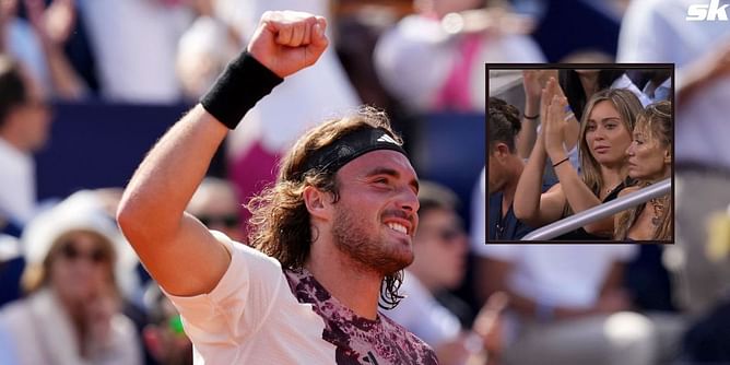 Paula Badosa cheers boyfriend Stefanos Tsitsipas on from the stands as Greek powers into US Open 2R with win over Milos Raonic