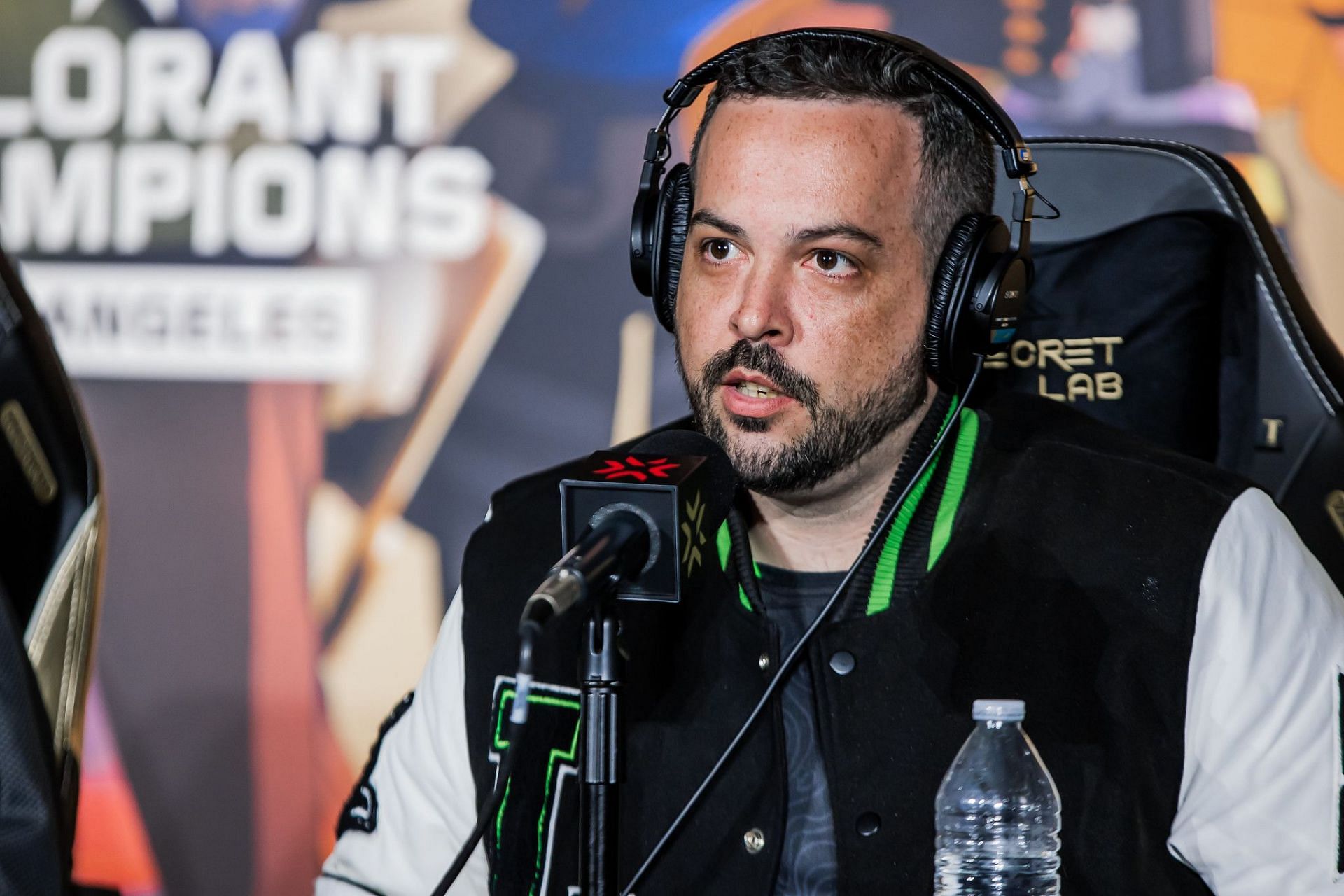 LOUD fRoD at the Valorant Champions 2023 press conference (Image via Riot Games)