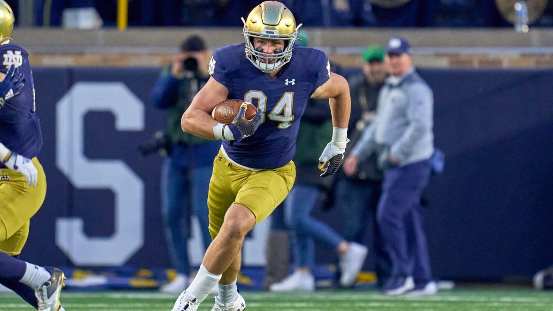 The Notre Dame Fighting Irish will be without tight end Kevin Bauman