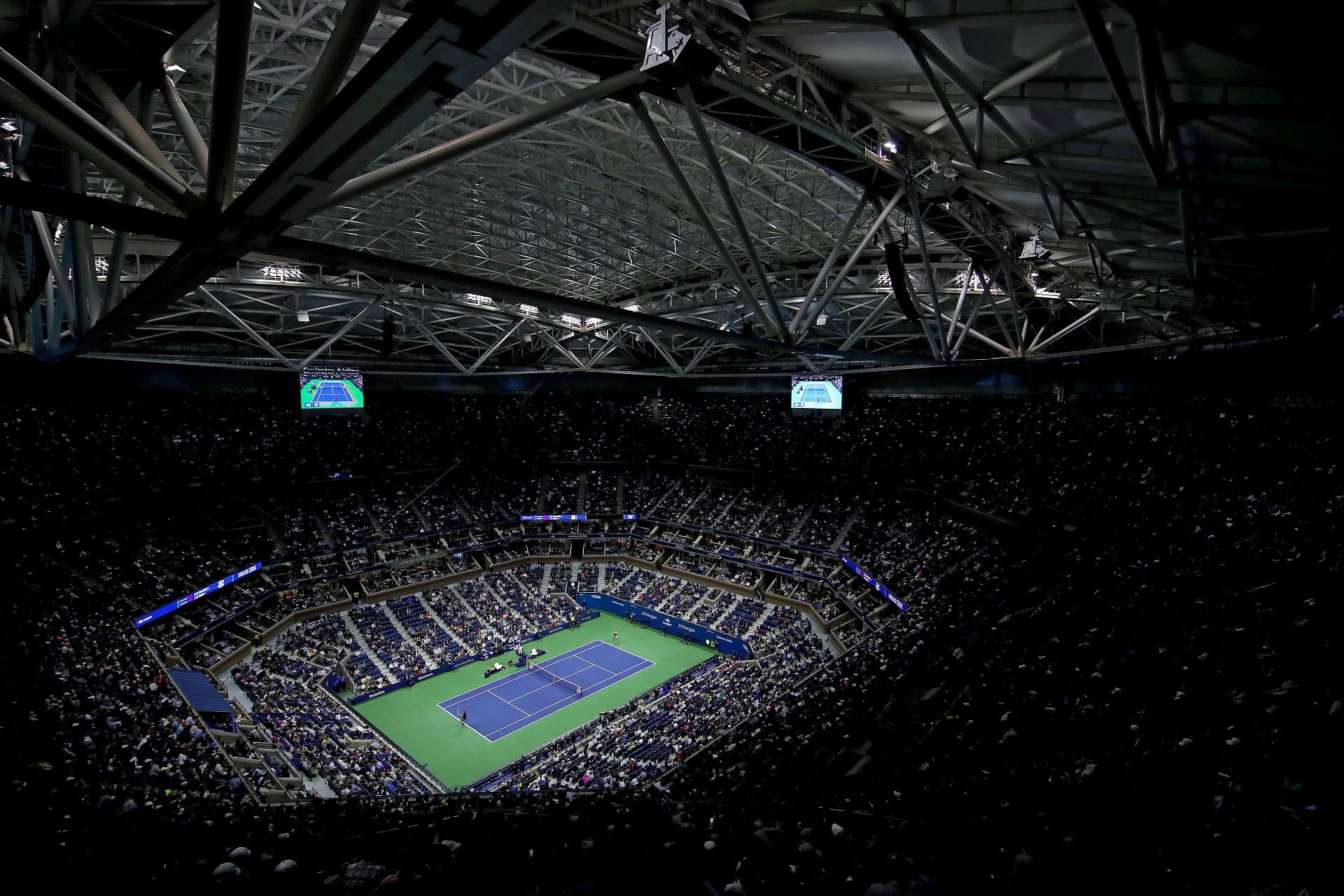 A general view of the Arthur Ashe stadium