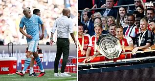 "Must be favourites for the league now" - Manchester City star Erling Haaland's father makes sarcastic claim as Arsenal win the Community Shield