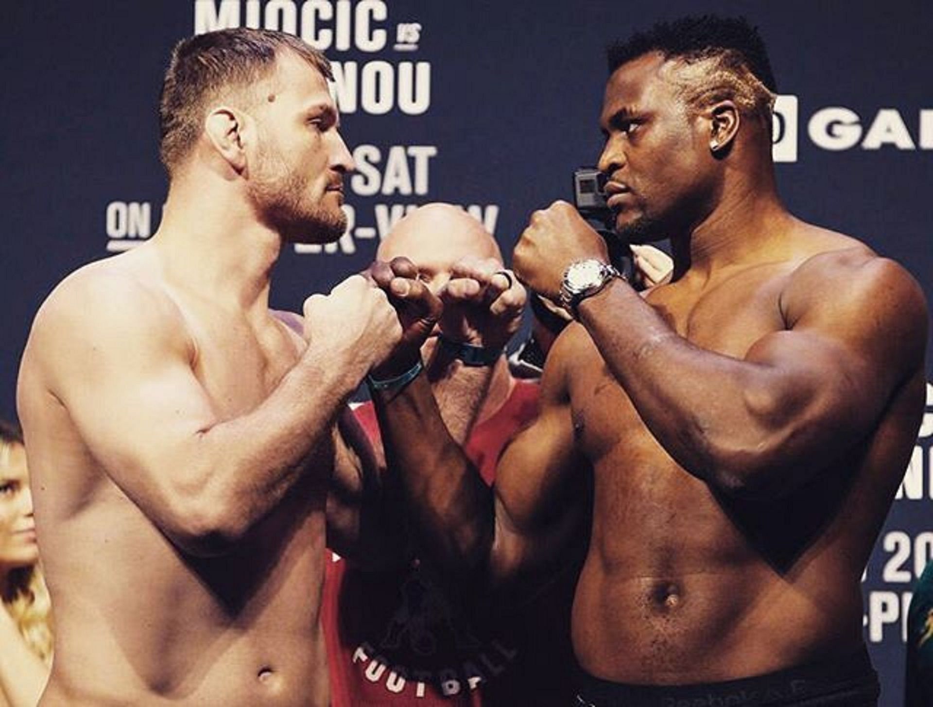 Miocic vs. Ngannou [Image via @ufc on Twitter]