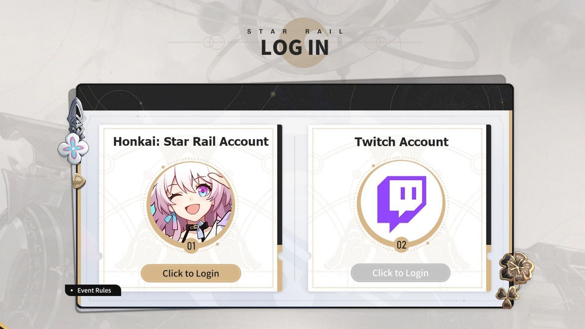 Use the official webpage to connect your Star Rail account with Twitch (Image via HoYoverse)