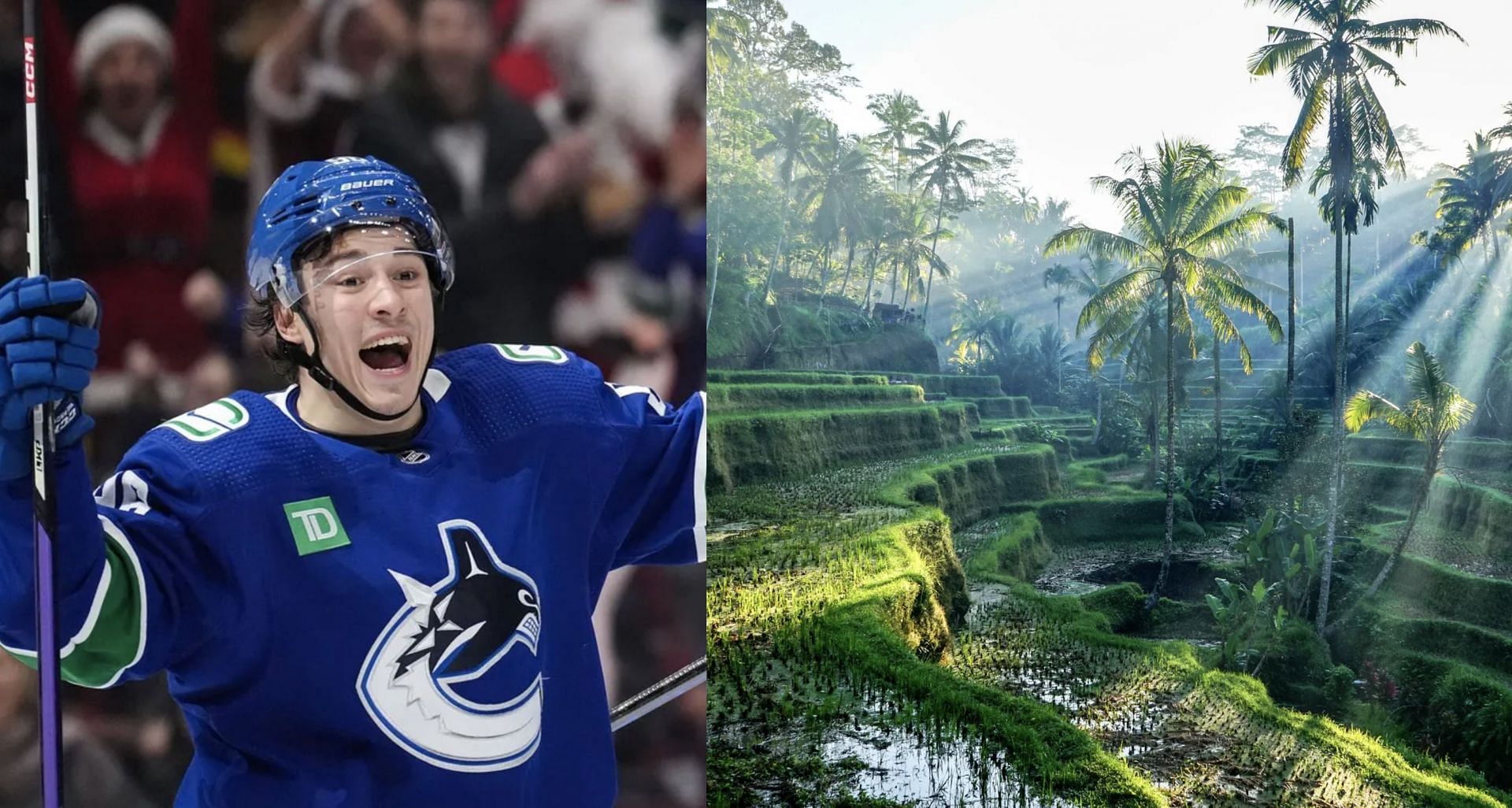 Vancouver Canucks were against $11,000,000 winger going on holiday to Bali