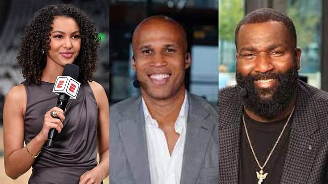 Kendrick Perkins once trolled Richard Jefferson by gifting him hair supplies and accessories and Malika Andrews went crazy with it