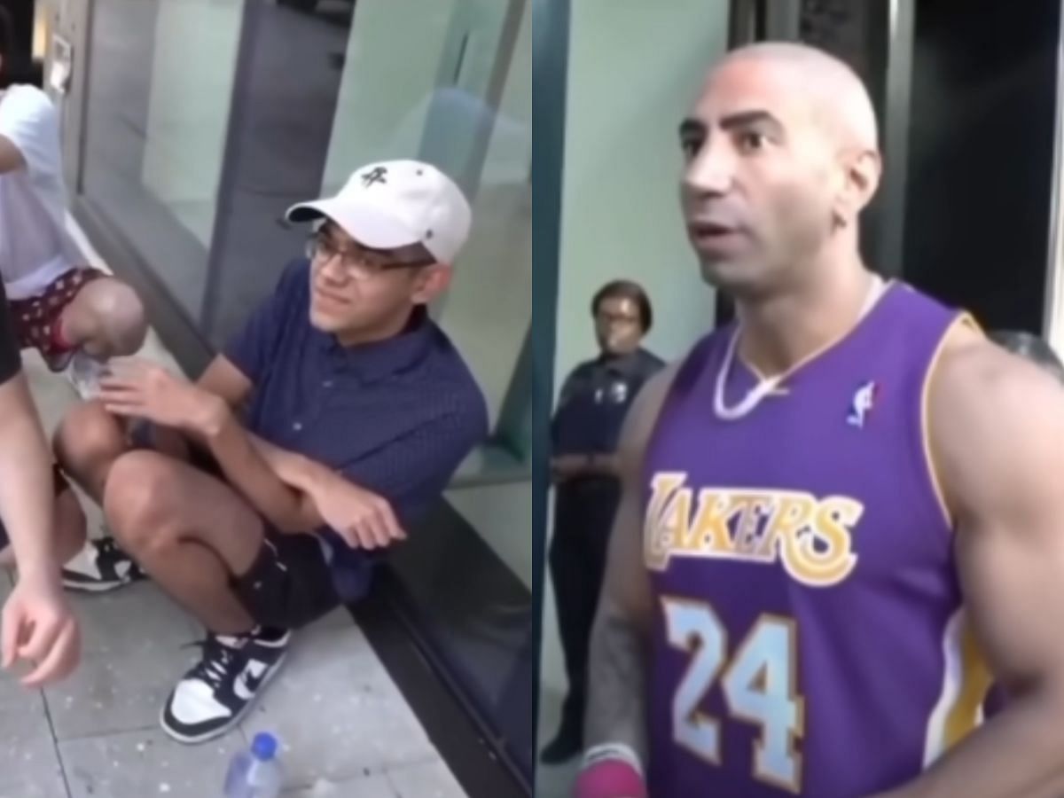 Altercation breaks out between Fousey and N3on (Image via YouTube)