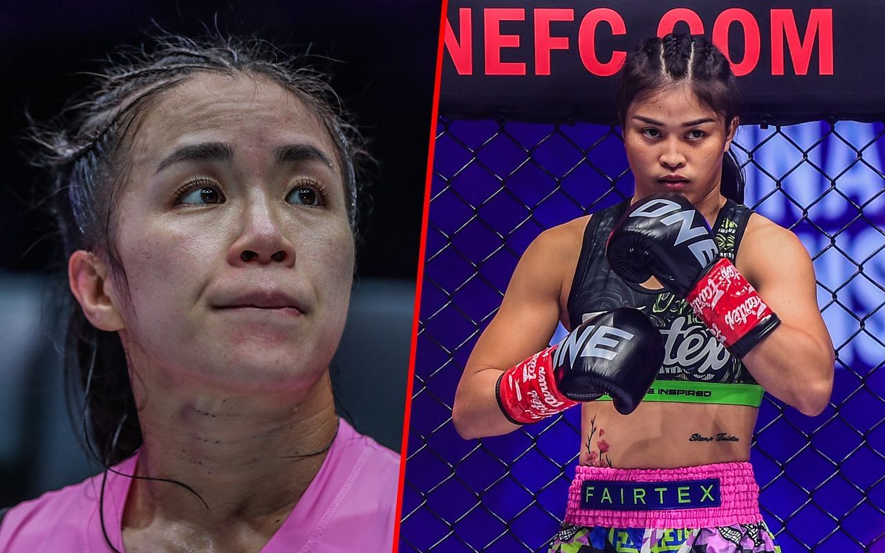 Ham Seo Hee (Left) faces Stamp (Right) at ONE Fight Night 14