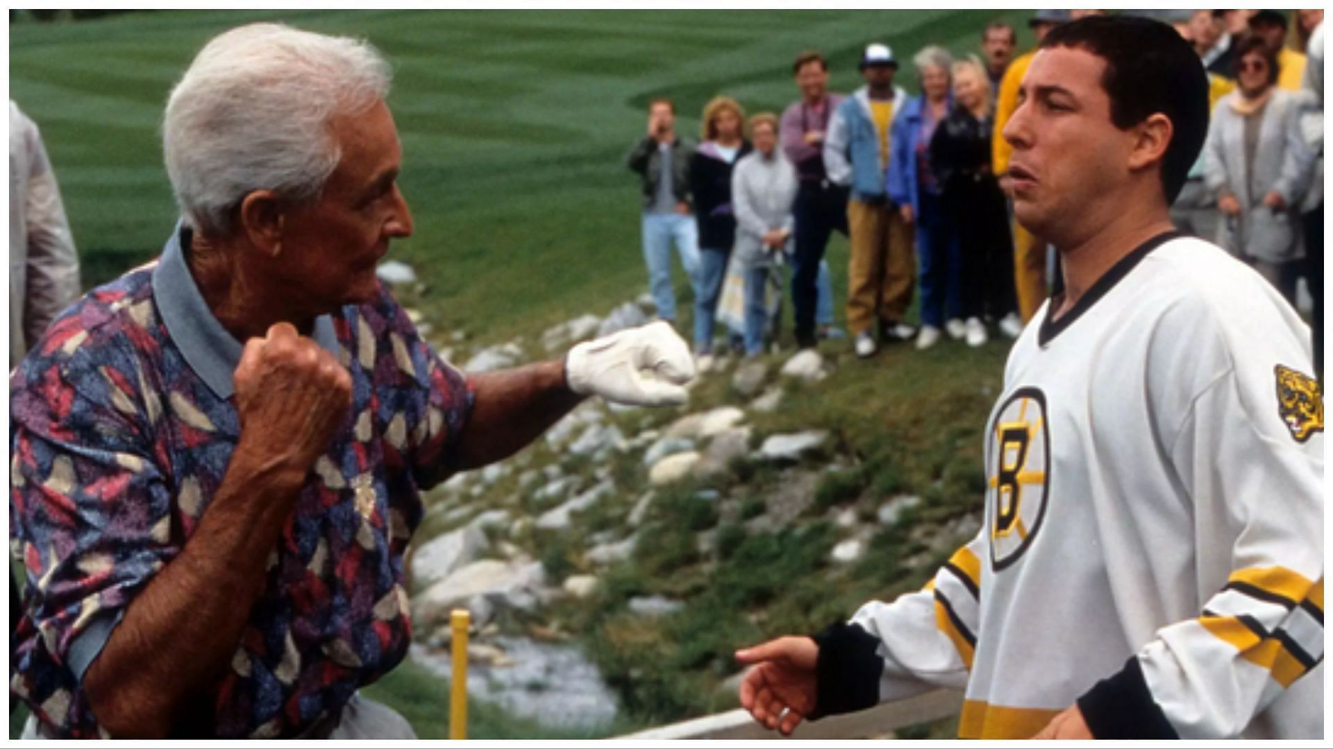 Barker was cast with Sandler in Happy Gilmore (Image via Getty Images)