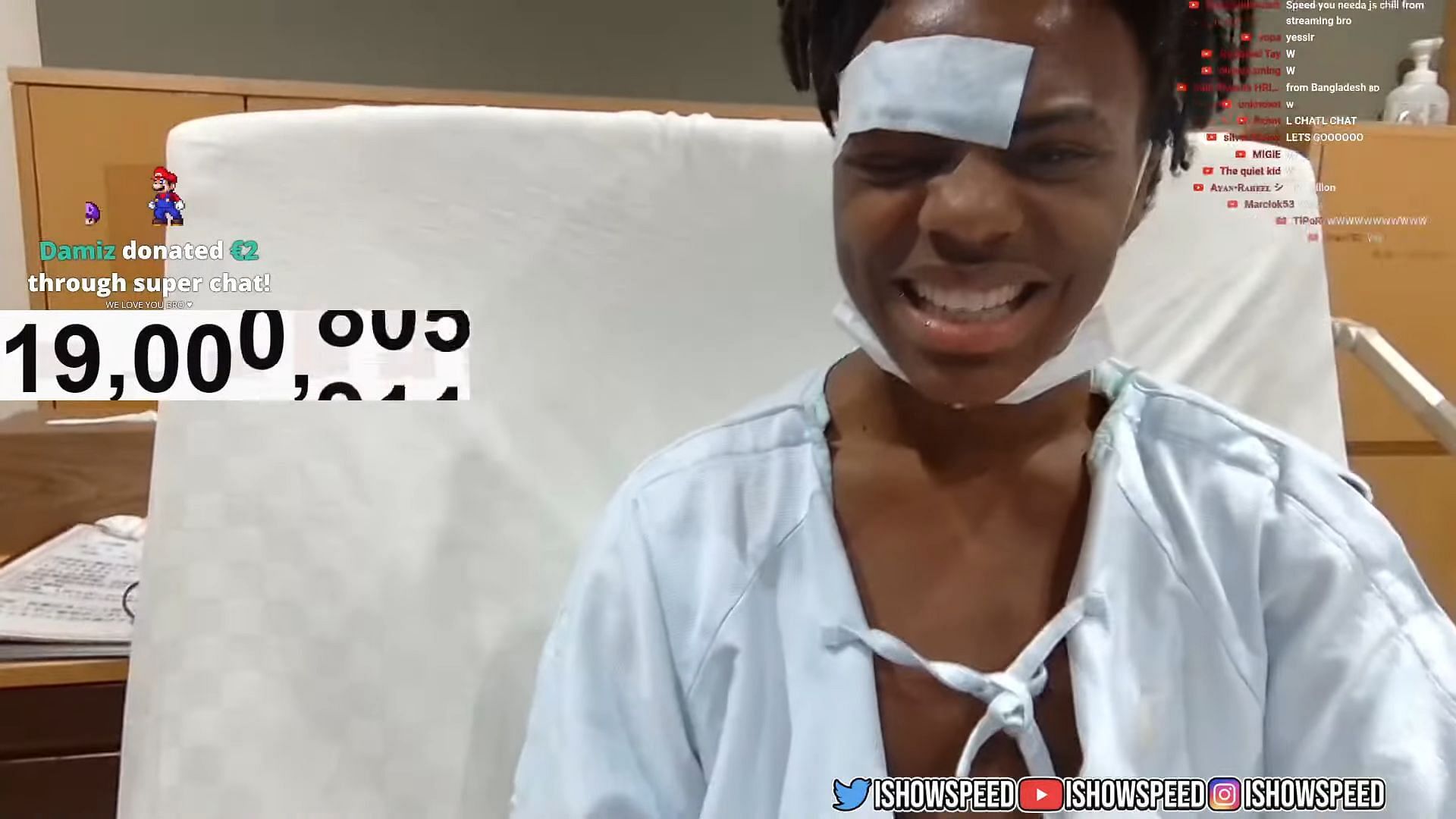 Is IShowSpeed okay? Streamer undergoes emergency surgery in