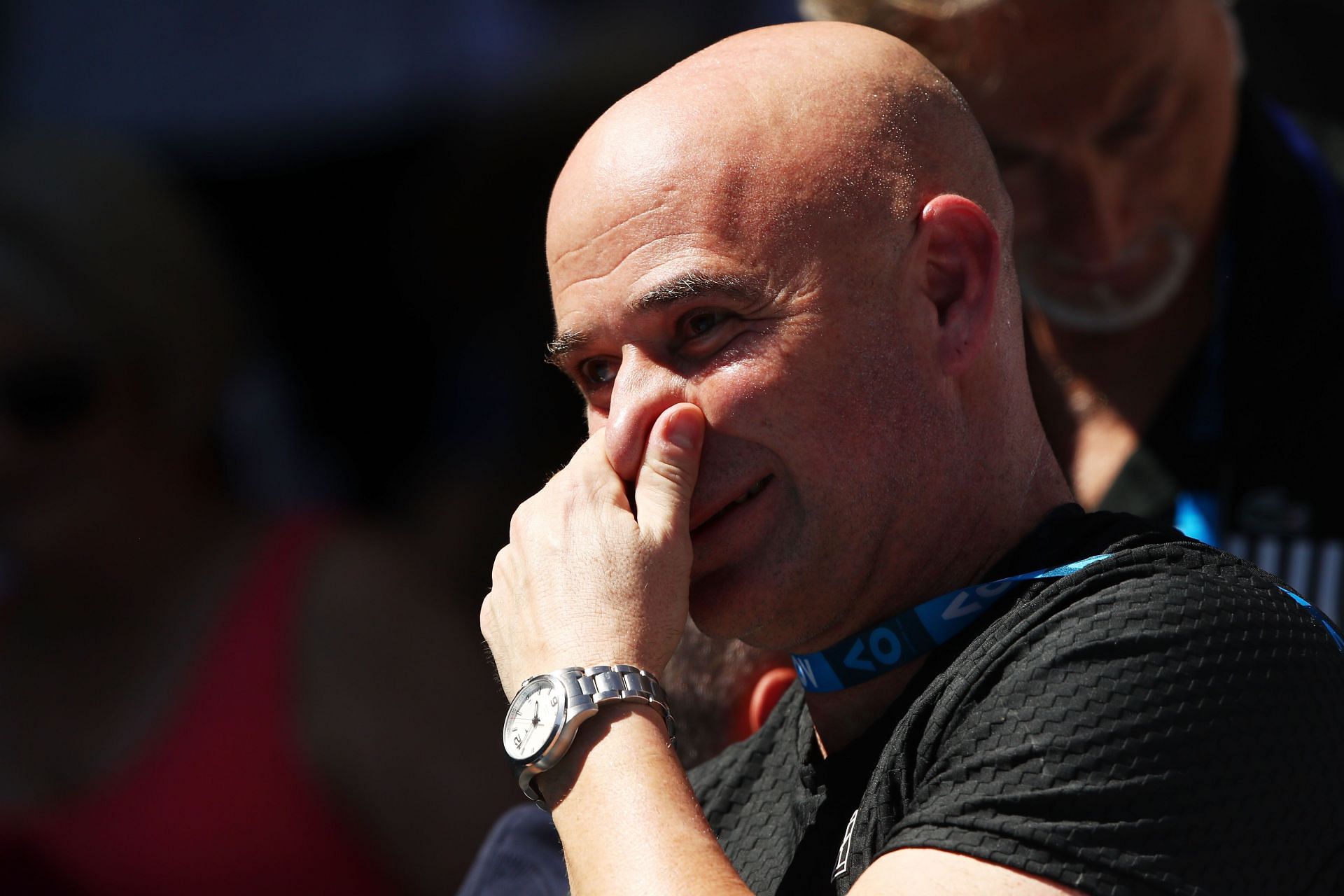 Andre Agassi at the 2018 Australian Open