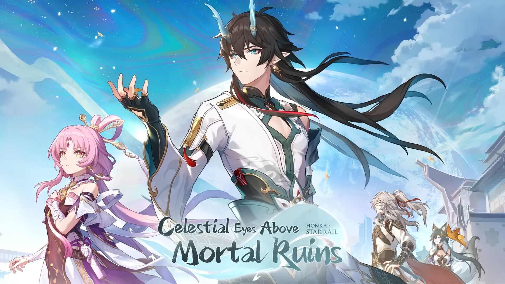 The Celestial Eyes Above Mortal Ruins banner