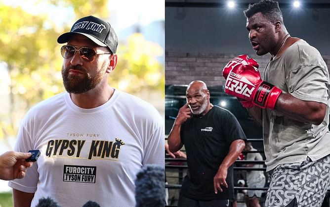 "Going to get KO'd" - Tyson Fury reacts to Mike Tyson coaching next opponent Francis Ngannou