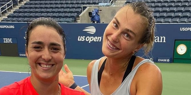 "Always following me" - Ons Jabeur uploads picture of her allotted locker room beside that of Aryna Sabalenka's ahead of US Open