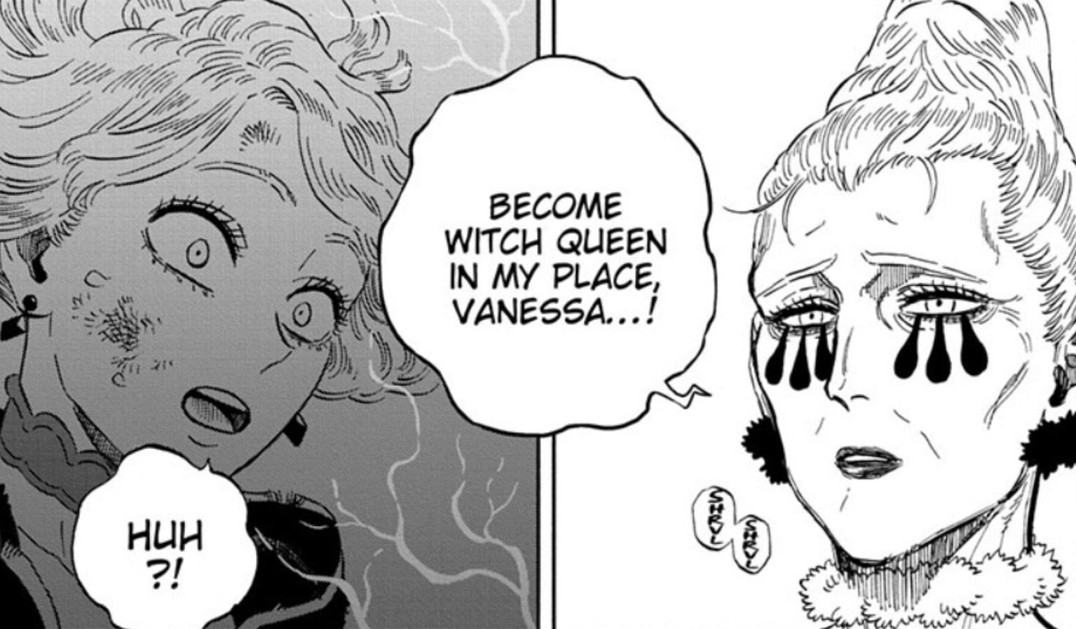 Vanessa and The Witch Queen in the Black Clover manga (Image via Shueisha)