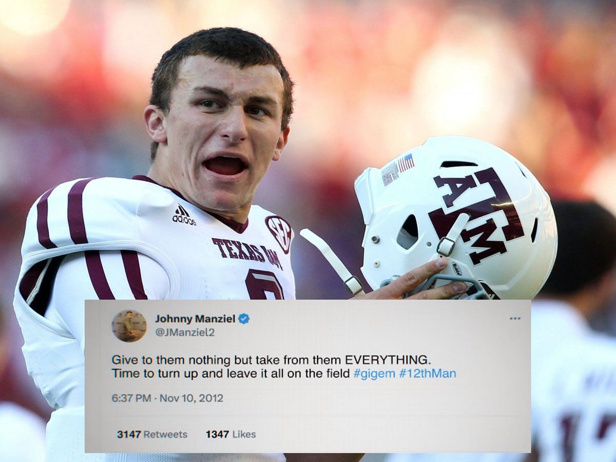 Johnny Manziel&#039;s tweet before facing Alabama in 2012