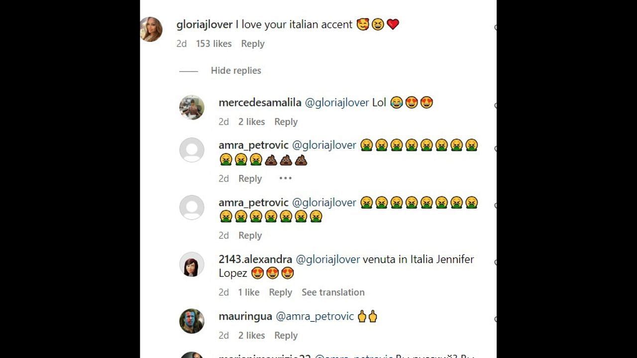 Fans reacted to Jennifer Lopez&#039;s Italian accent in Instagram video