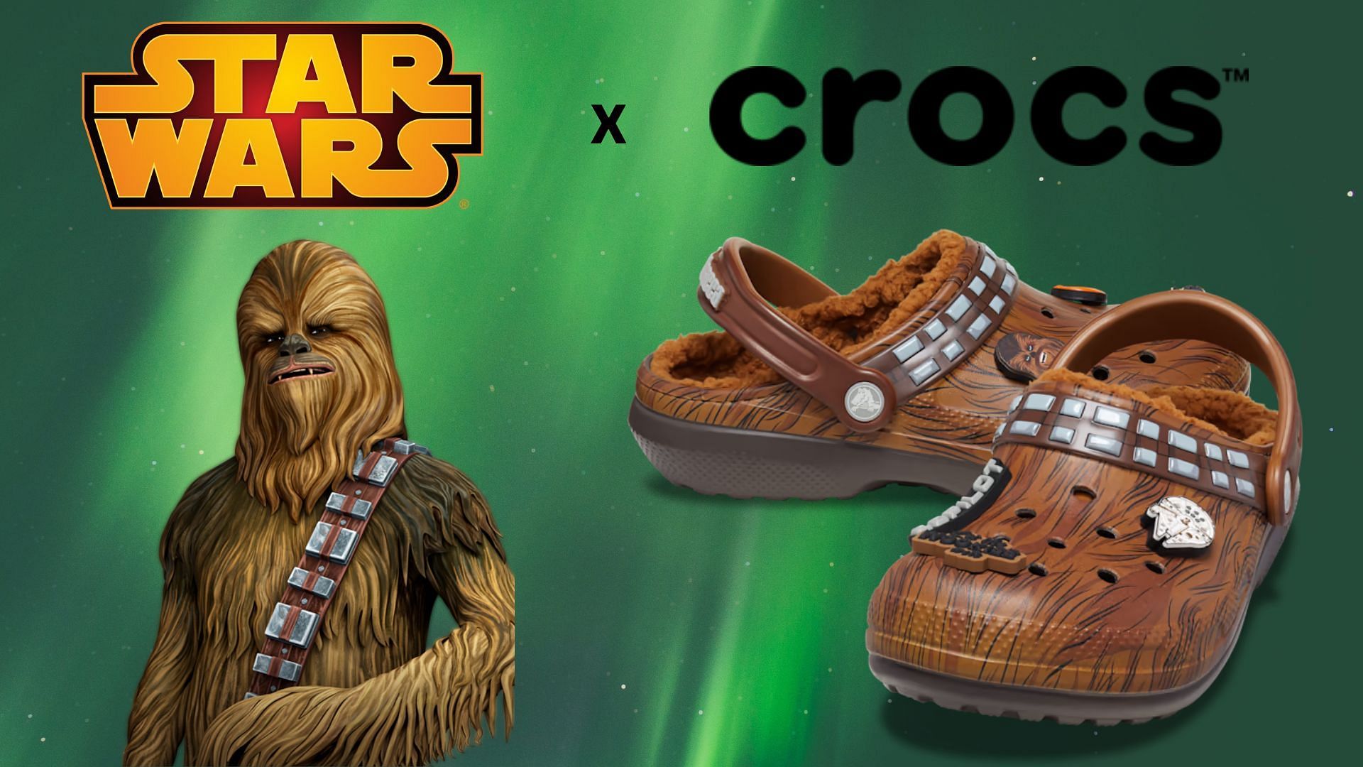 Star Wars x Crocs &quot;Chewbacca&quot; foam clogs (Image via Sportskeeda)