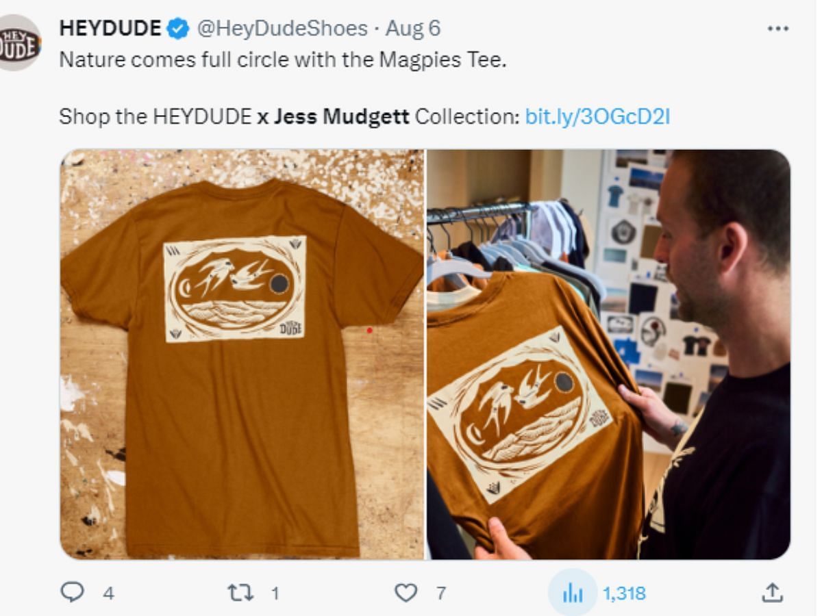 Hey Dude x Jess Mudgett Nature-inspired collection (Image via Twitter/@HeyDudeShoes)