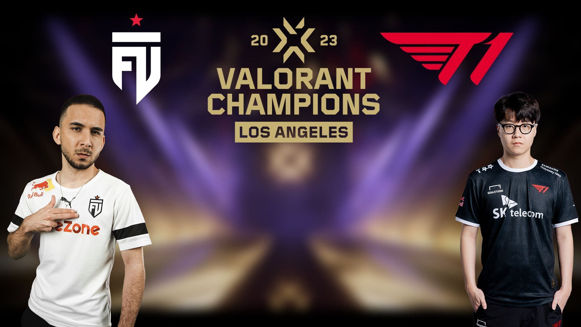 FUT Esports vs T1 at Valorant Champions 2023 (Image via Sportskeeda)