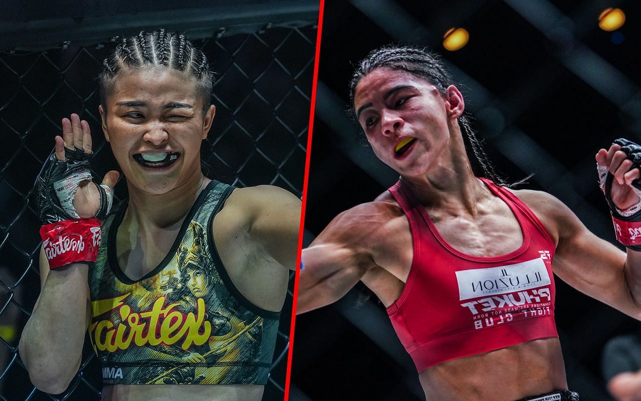 Stamp Fairtex (Left) faced Allycia Hellen Rodrigues (Right) in 2020