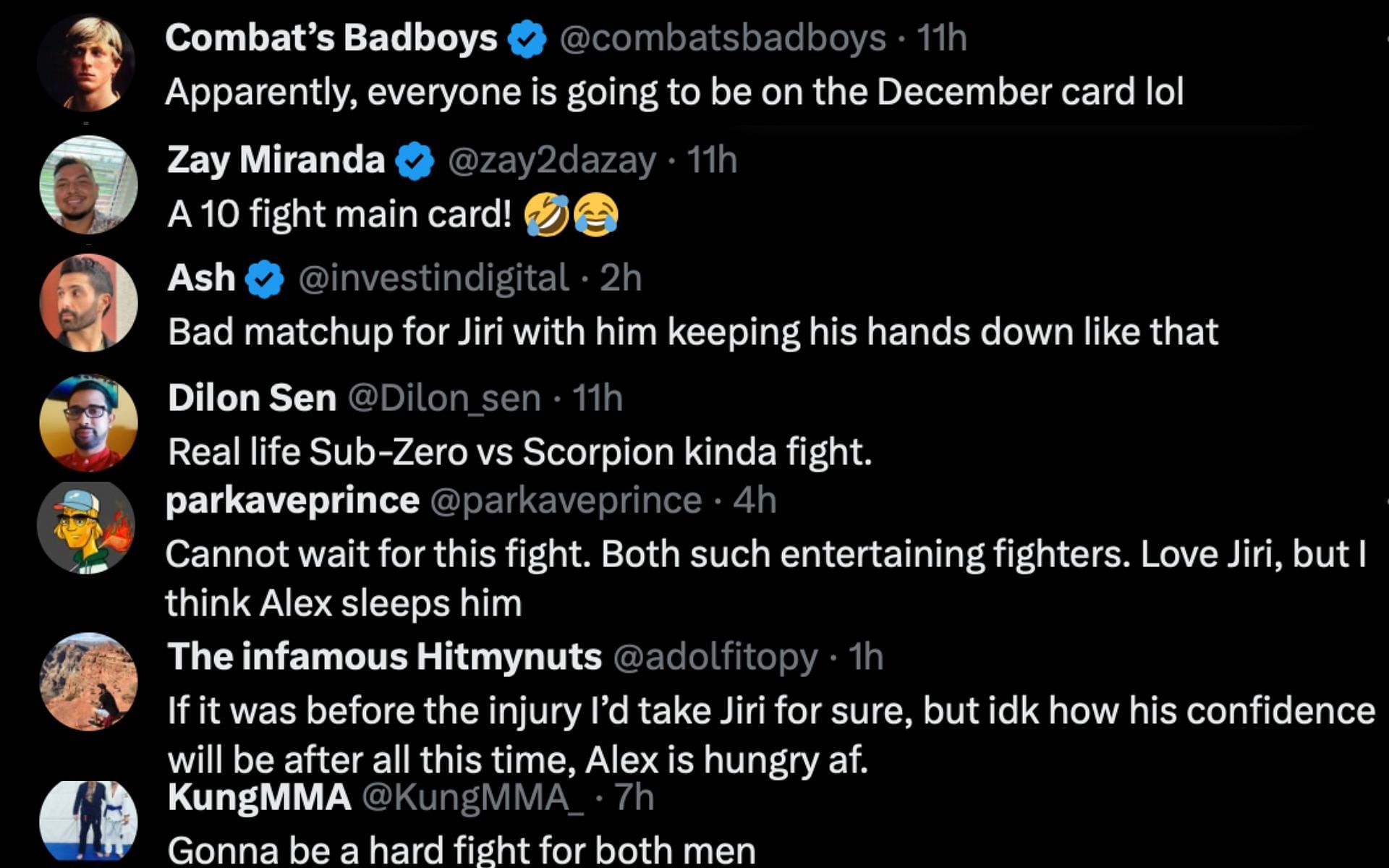 Screenshots from @MMAUNCENSORED1 on Twitter