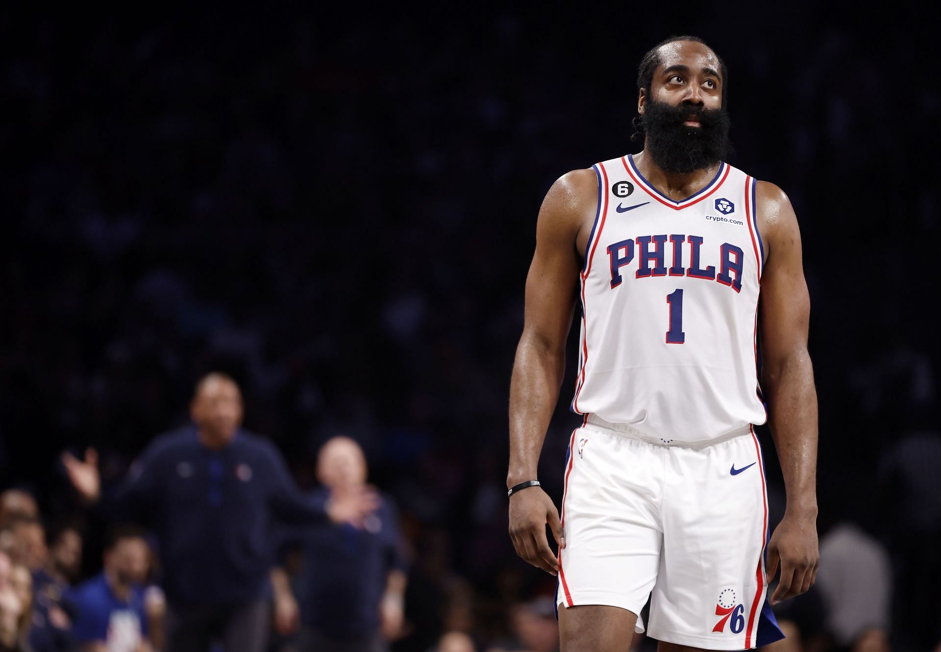 Harden arrives at Sixers training camp amid trade demand drama