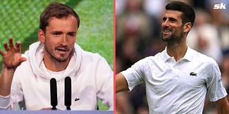 "I am sure some guys would look Novak Djokovic under the microscope, then you play him & it's not that easy" - Daniil Medvedev