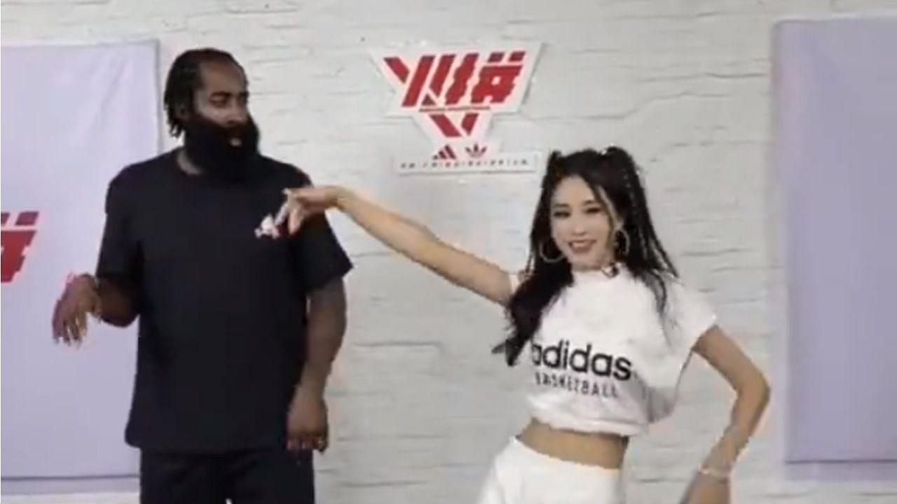James Harden dancing in China.