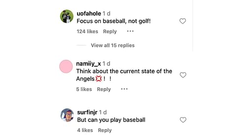 Comments from Instagram