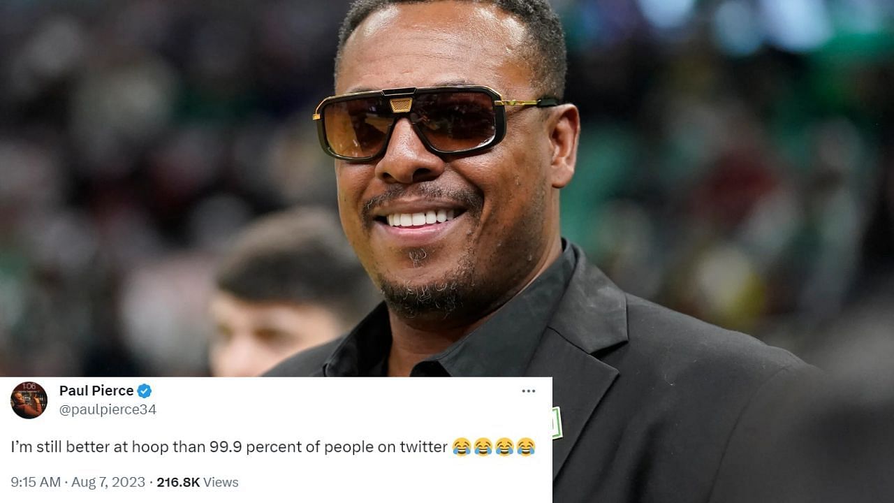 Paul Pierce trolls critics on Twitter.