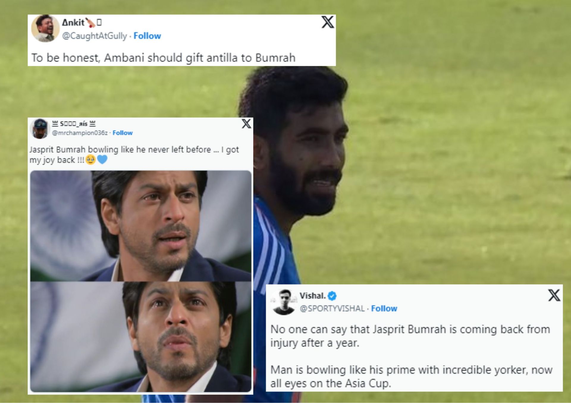 Fans went gaga over Jasprit Bumrah