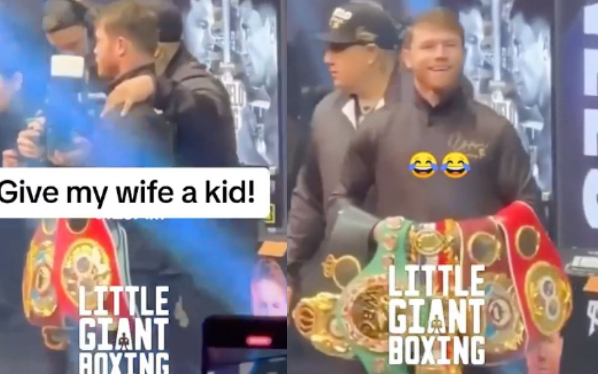 Canelo Alvarez reacts to hilarious fan interaction (Image Courtesy - @boxingworldfans on Instagram)