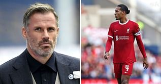 "I don’t think there’s enough there" - Ex-Liverpool star Jamie Carragher reacts to Virgil Van Dijk's sending off against Newcastle