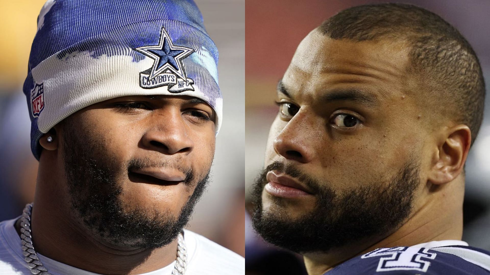 Dallas Cowboys quarterback Dak Prescott throws during pregame of an NFL  football game against the Detroit Lions, Sunday, Nov. 17, 2019, in Detroit.  (AP Photo/Paul Sancya Stock Photo - Alamy